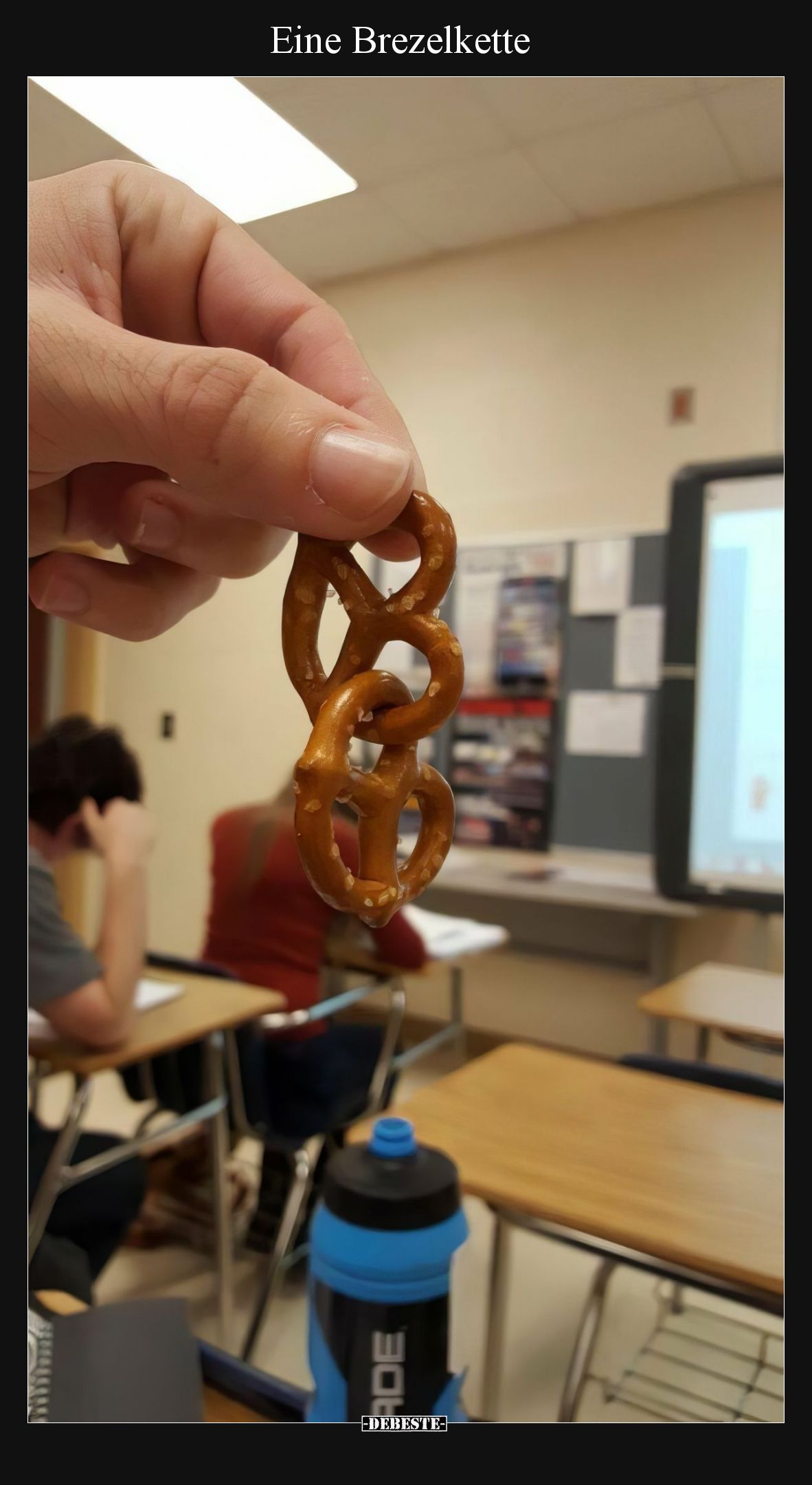 Eine Brezelkette