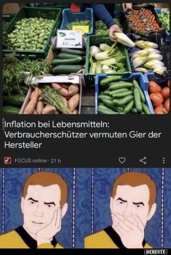 Inflation bei Lebensmitteln: Verbraucherschützer vermuten.. - Lustige Bilder | DEBESTE.de