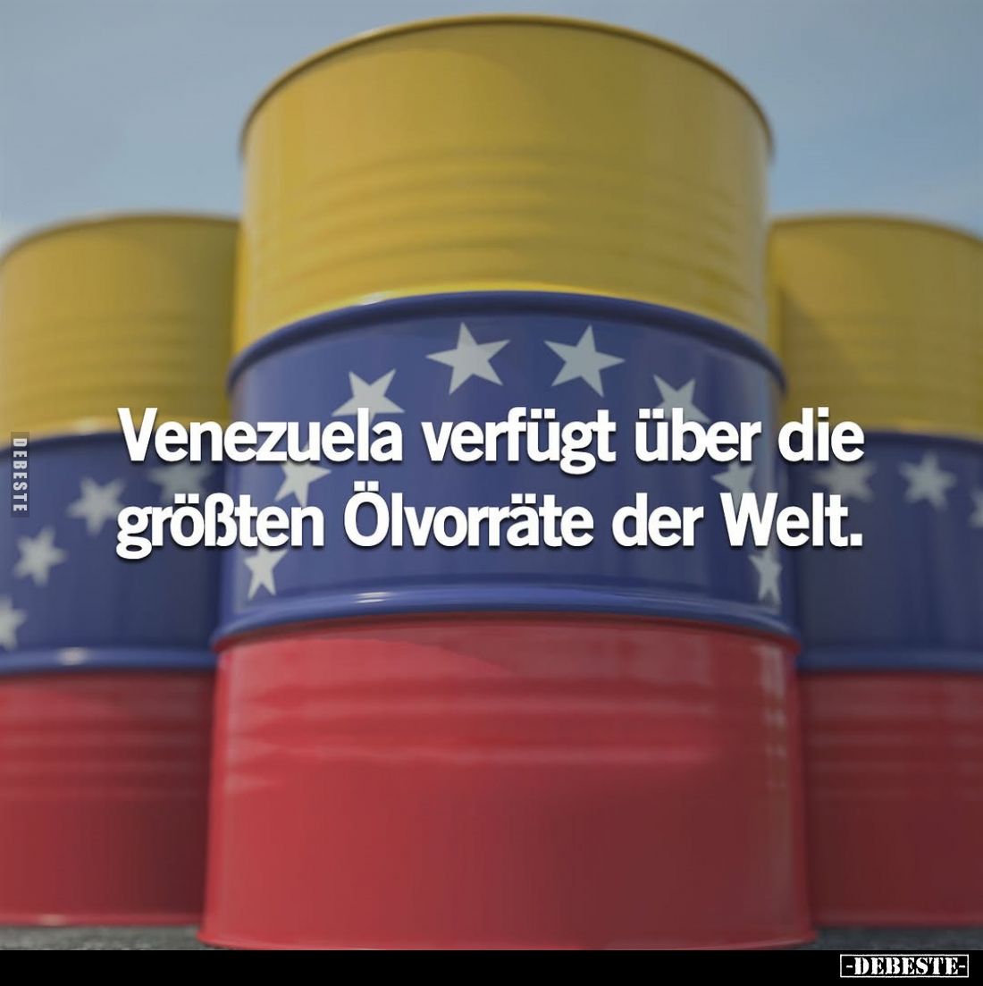 Venezuela verfügt über die größten Ölvorräte der Welt.