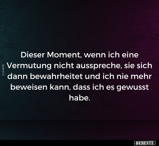 Dieser Moment, wenn ich eine Vermutung nicht ausspreche.. - Lustige Bilder | DEBESTE.de