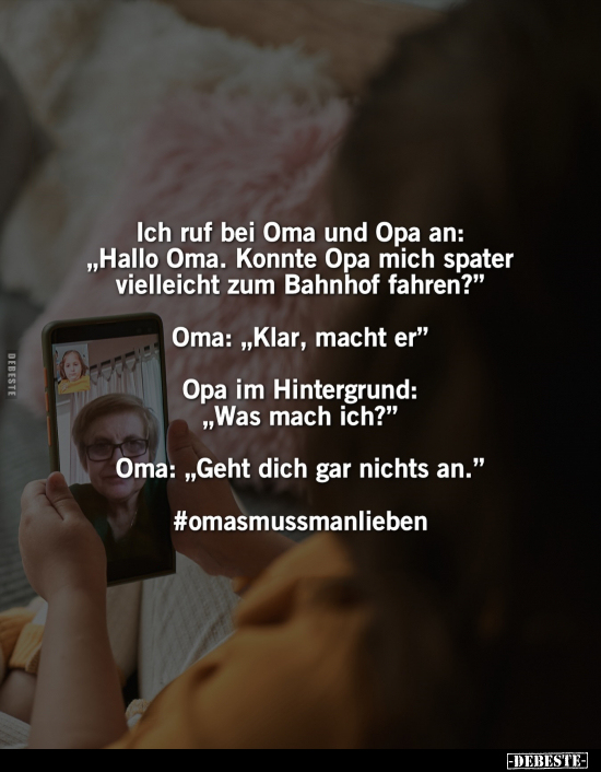 Ich ruf bei Oma und Opa an:.. - Lustige Bilder | DEBESTE.de