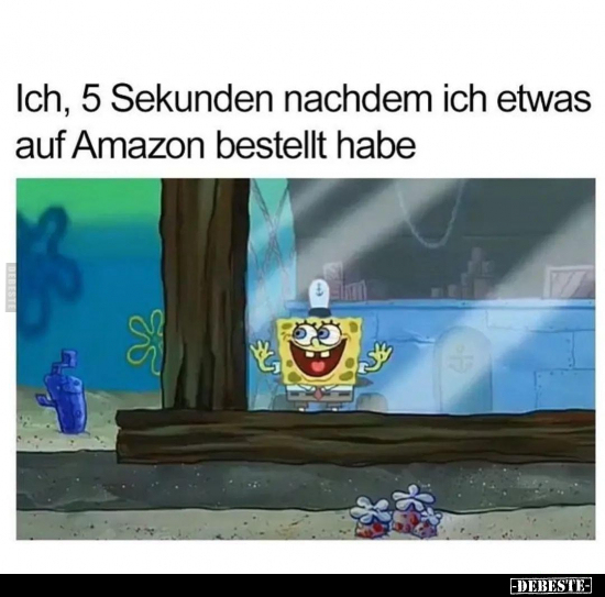 Ich, 5 Sekunden nachdem ich etwas auf Amazon bestellt.. - Lustige Bilder | DEBESTE.de