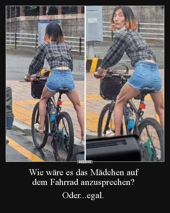 Wie wäre es das Mädchen auf dem Fahrrad.. - Lustige Bilder | DEBESTE.de