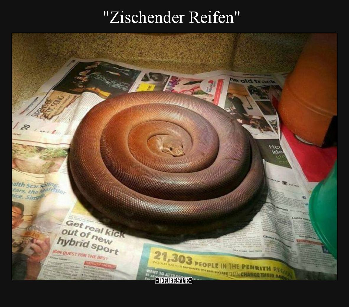 Zischender Reifen