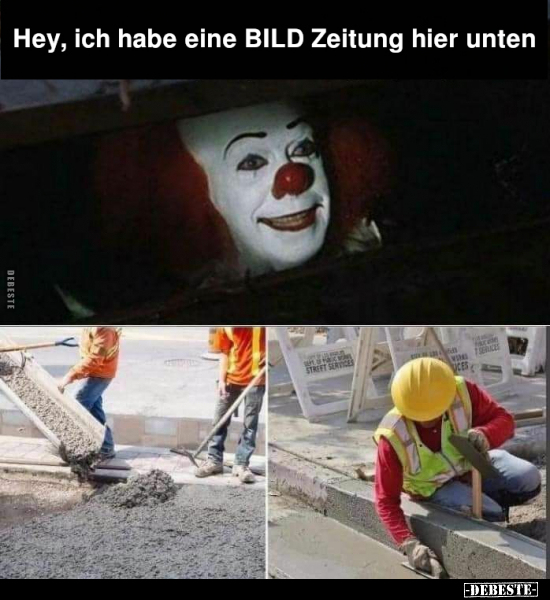 Hey, ich habe eine BILD Zeitung hier unten.. - Lustige Bilder | DEBESTE.de