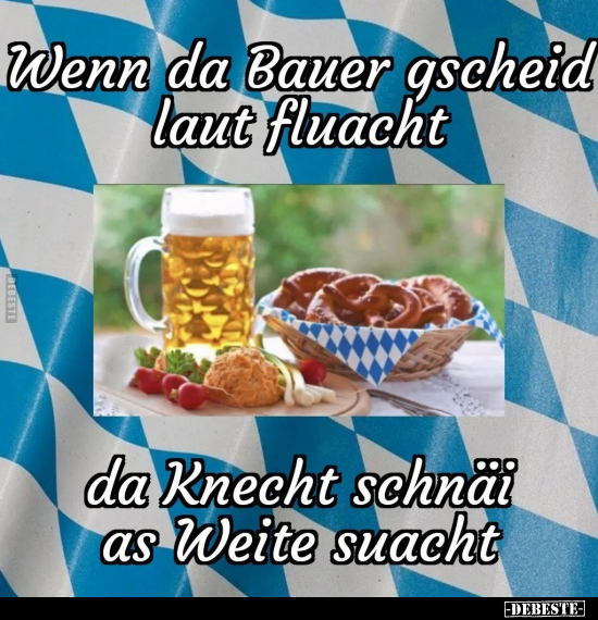 Wenn da Bauer gscheid laut fluacht.. - Lustige Bilder | DEBESTE.de