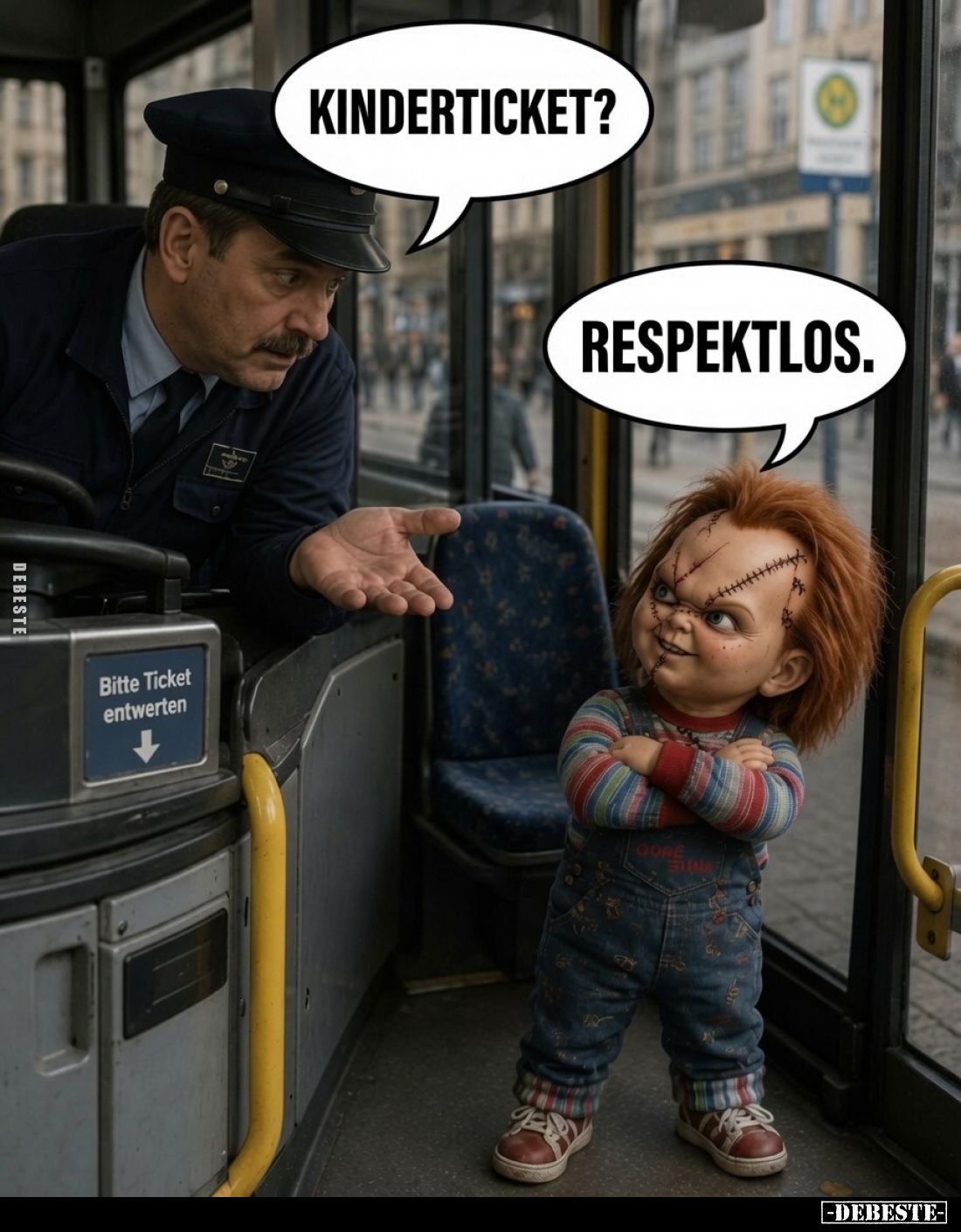 Kinderticket?
Respektlos.