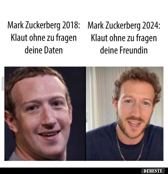 Mark Zuckerberg 2018: Klaut ohne zu fragen.. - Lustige Bilder | DEBESTE.de