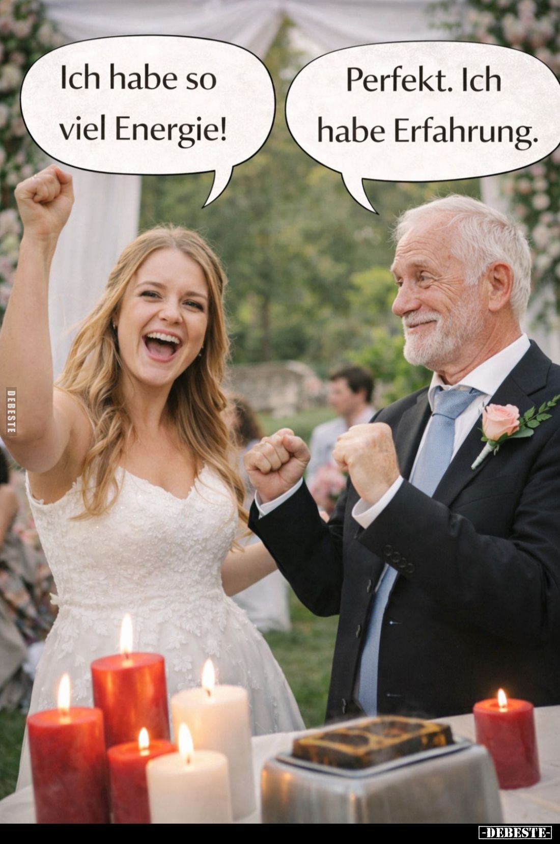 Ich habe so viel Energie!
Perfekt. Ich habe Erfahrung.