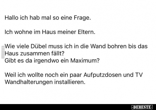 Hallo ich hab mal so eine Frage.. - Lustige Bilder | DEBESTE.de