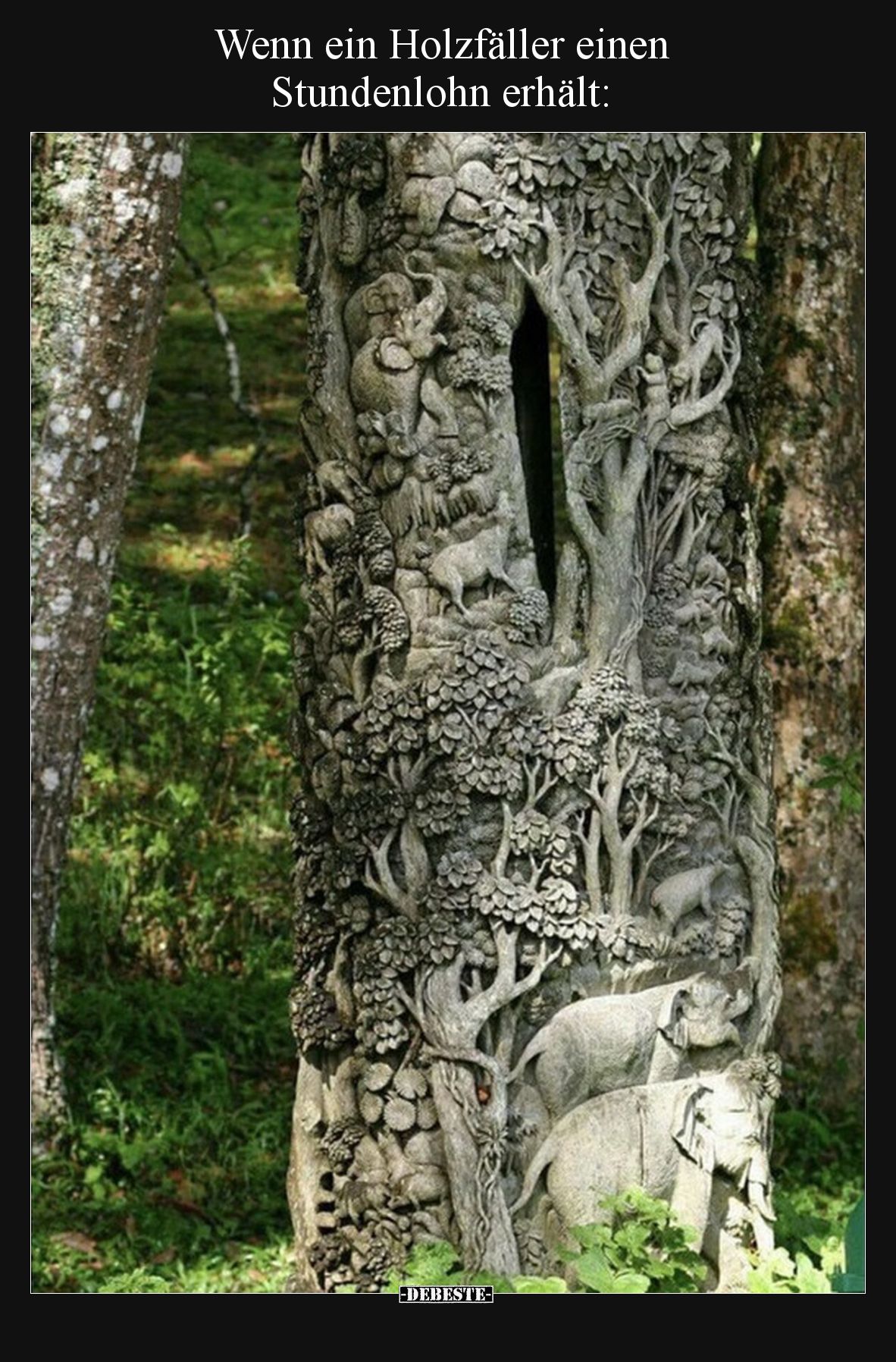 Wenn ein Holzfäller einen Stundenlohn erhält: