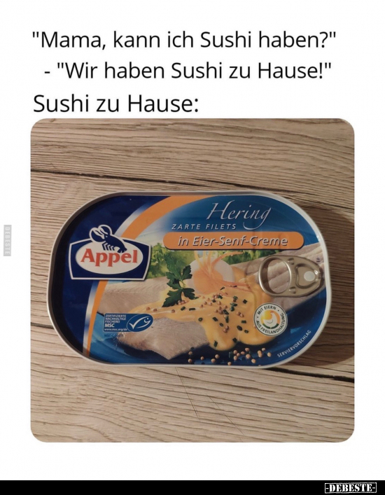 "Mama, kann ich Sushi haben?".. - Lustige Bilder | DEBESTE.de