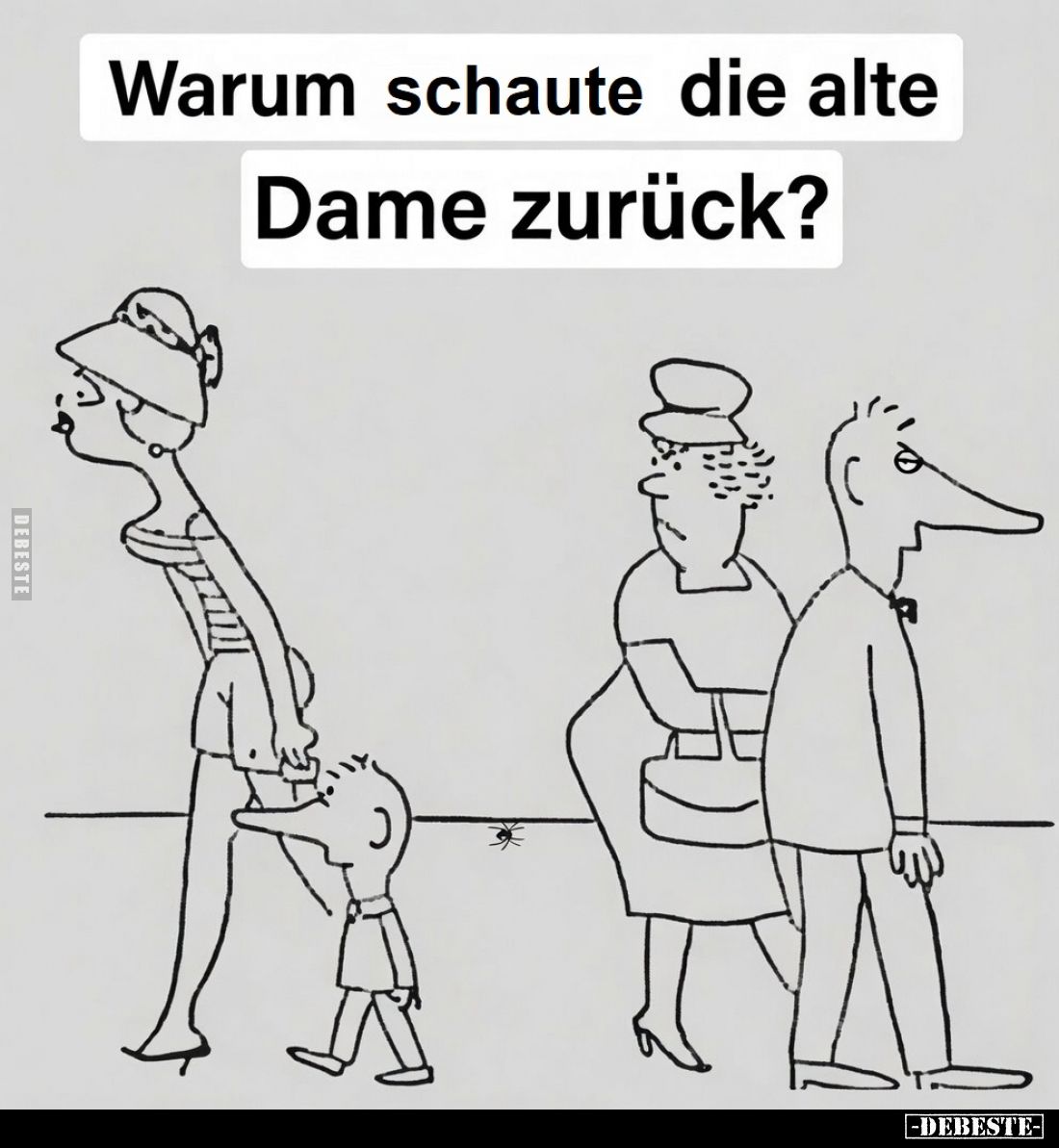 Warum schaute die alte Dame zurück?