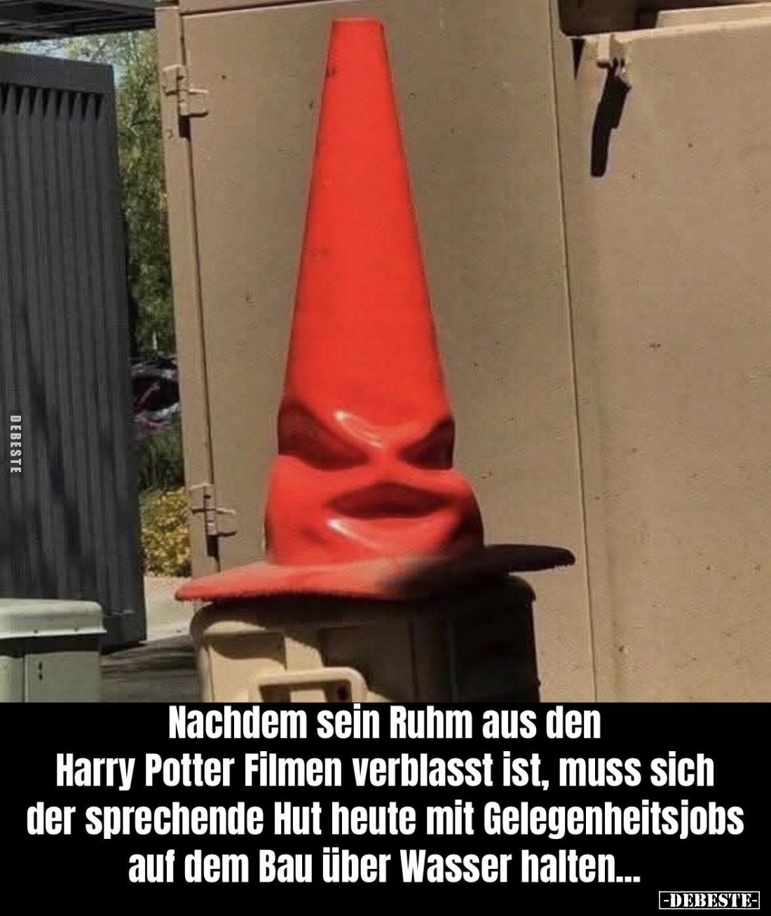 Nachdem sein Ruhm aus den Harry Potter Filmen verblasst ist, muss sich der sprechende Hut heute mit Gelegenheitsjobs auf dem ...
