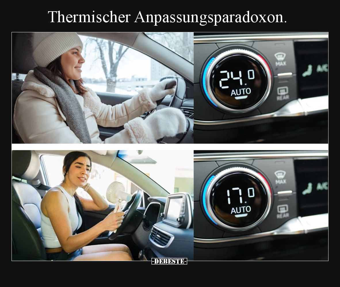 Thermischer Anpassungsparadoxon.