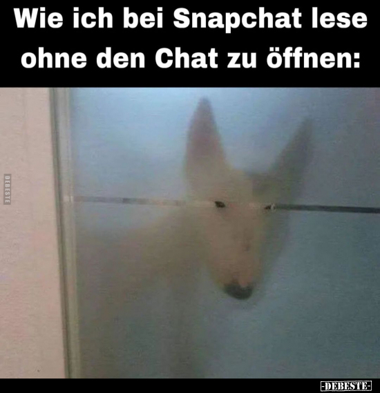 Wie ich bei Snapchat lese ohne den Chat zu öffnen.. - Lustige Bilder | DEBESTE.de