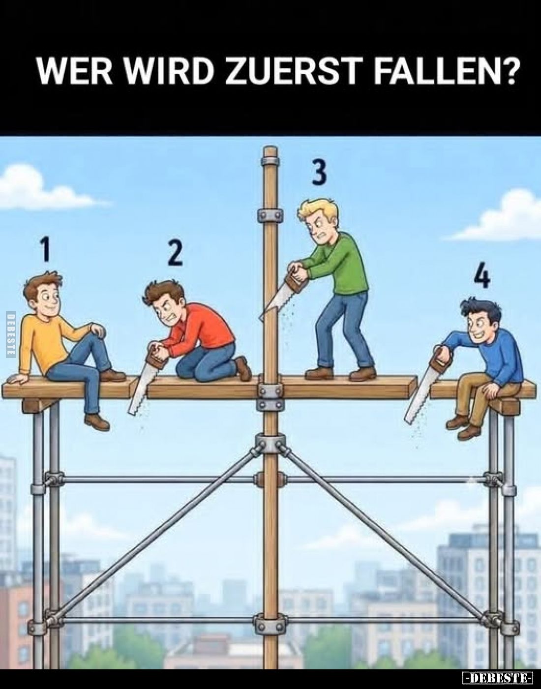Wer wird zuerst fallen?