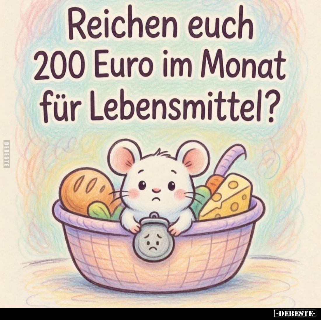 Reichen euch 200 Euro im Monat für Lebensmittel?