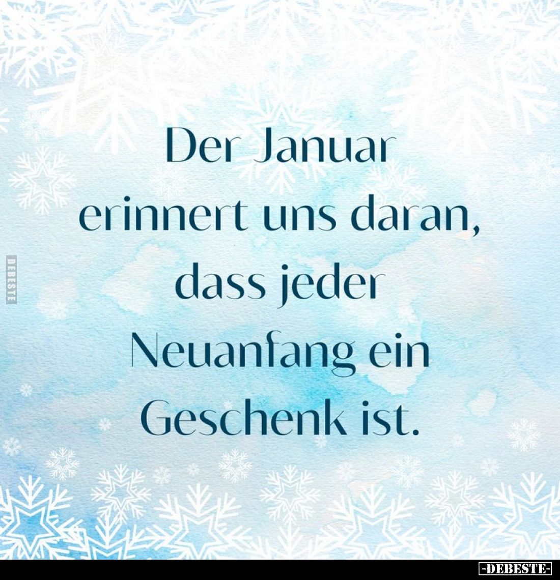 Der Januar erinnert uns daran, dass jeder Neuanfang ein Geschenk ist.