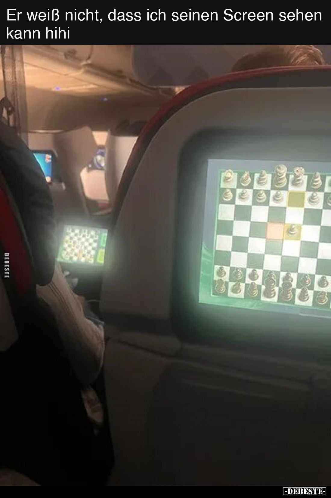 Er weiß nicht, dass ich seinen Screen sehen kann hihi..