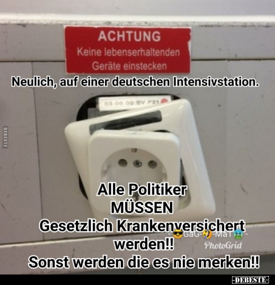 Neulich, auf einer deutschen Intensivstation... - Lustige Bilder | DEBESTE.de