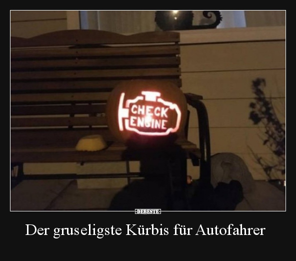 Der gruseligste Kürbis für Autofahrer.. - Lustige Bilder | DEBESTE.de