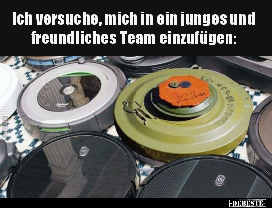 Ich versuche, mich in ein junges und freundliches Team.. - Lustige Bilder | DEBESTE.de