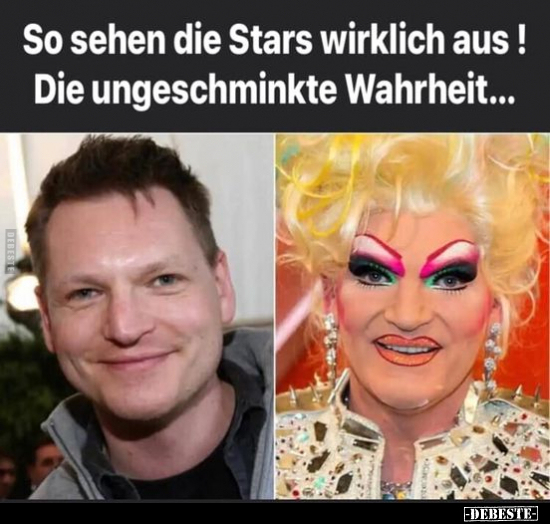 So sehen die Stars wirklich aus!.. - Lustige Bilder | DEBESTE.de