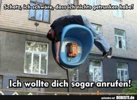 Schatz, ich schwöre, dass ich nichts getrunken habe!