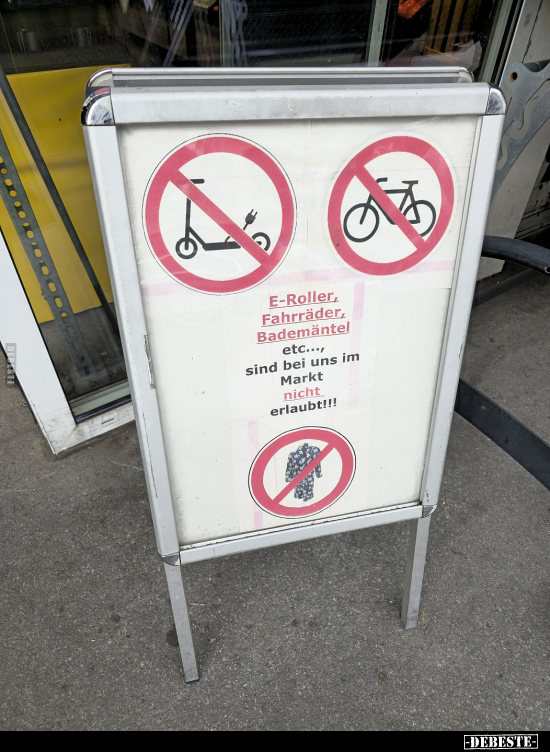 E-Roller, Fahrräder, Bademäntel etc... - Lustige Bilder | DEBESTE.de
