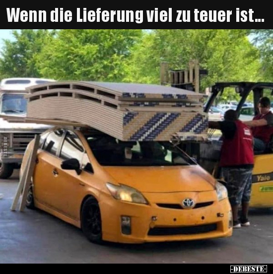 Wenn die Lieferung viel zu teuer ist...