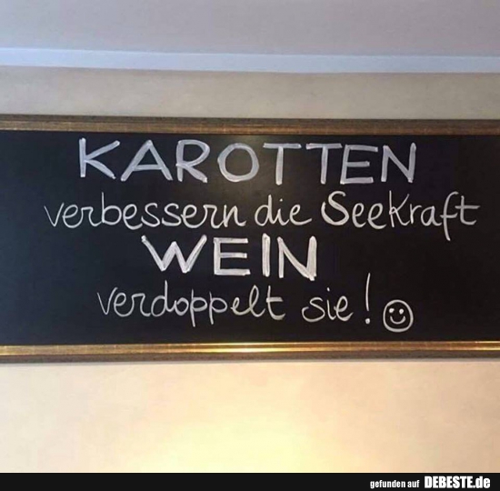 Karotten verbessen sie Seekraft.. - Lustige Bilder | DEBESTE.de