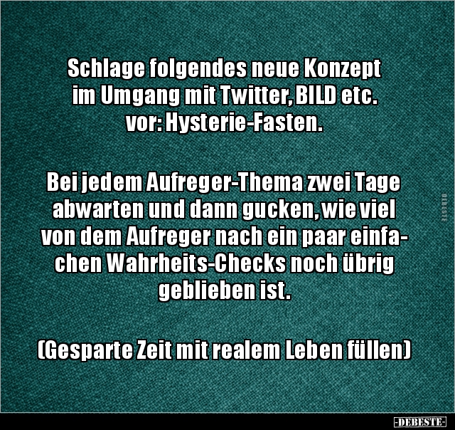 Schlage folgendes neue Konzept im Umgang mit Twitter, BILD.. - Lustige Bilder | DEBESTE.de