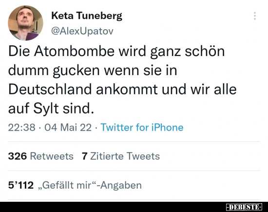 Die Atombombe wird ganz schön dumm gucken wenn sie in.. - Lustige Bilder | DEBESTE.de