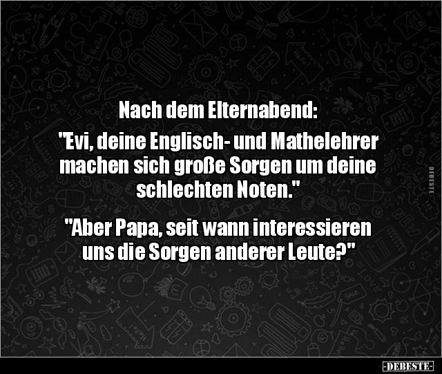 Nach dem Elternabend: "Evi, deine Englisch- und.." - Lustige Bilder | DEBESTE.de