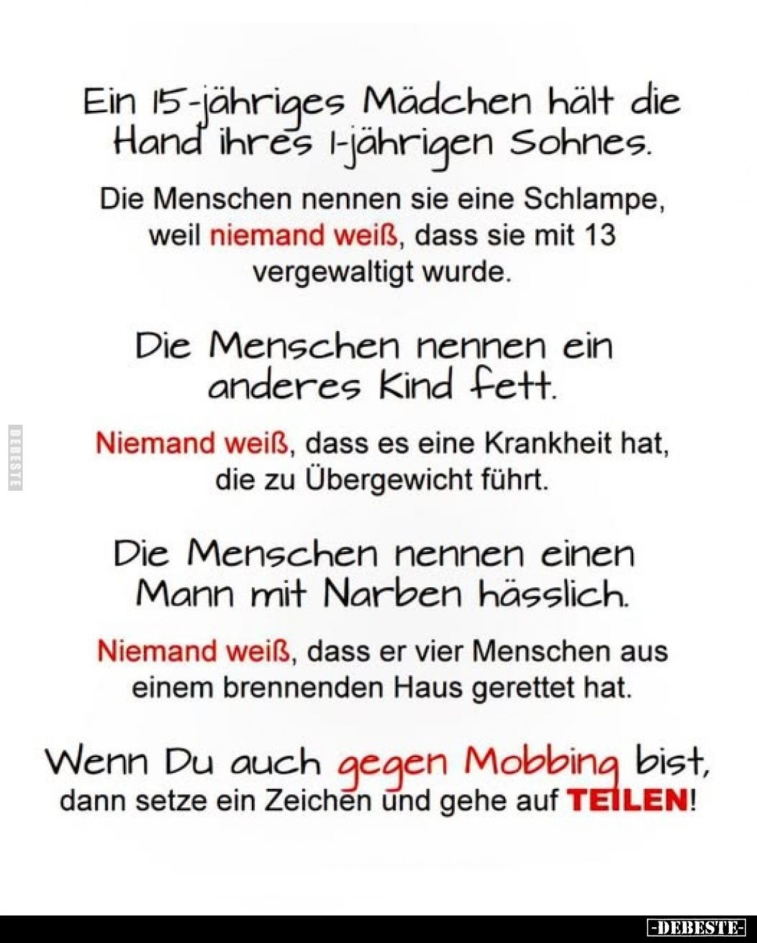 Ein 15-jähriges Mädchen hält die Hand ihres 1-jährigen.. - Lustige Bilder | DEBESTE.de