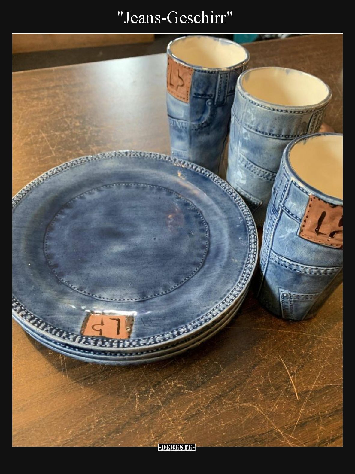 Jeans-Geschirr