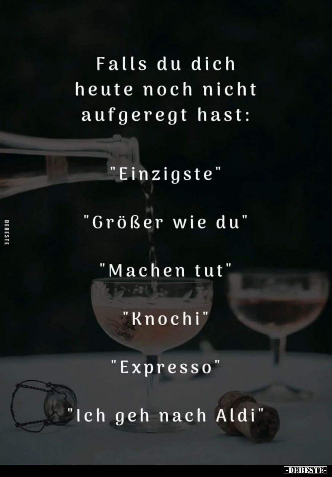 Falls du dich heute noch nicht aufgeregt hast:
"Einzigste"
"Größer wie du"
"Machen tut"
&qu...