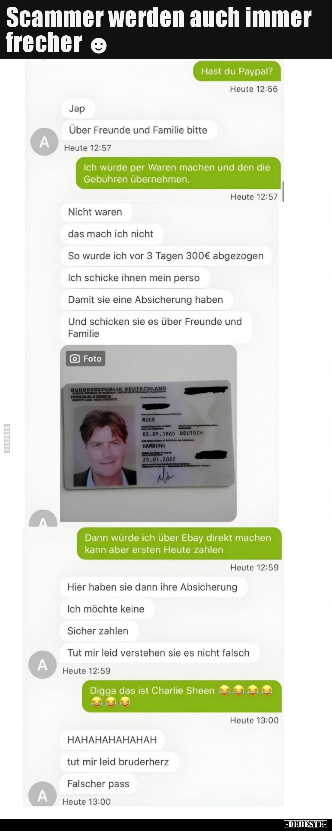 Scammer werden auch immer frecher ☻..