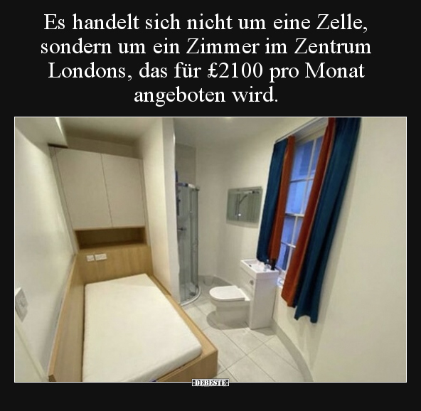 Es handelt sich nicht um eine Zelle, sondern um ein Zimmer.. - Lustige Bilder | DEBESTE.de