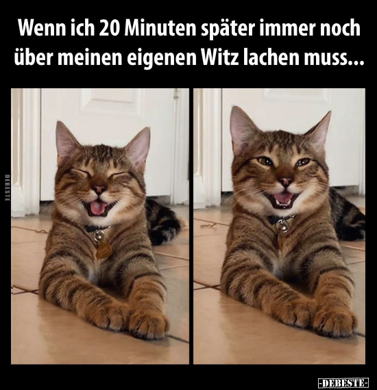 Wenn ich 20 Minuten später immer noch über meinen eigenen..
