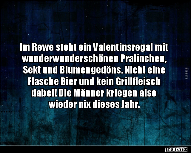 Im Rewe steht ein Valentinsregal mit.. - Lustige Bilder | DEBESTE.de