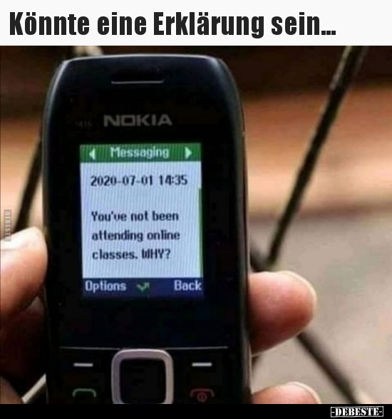 Könnte eine Erklärung sein...