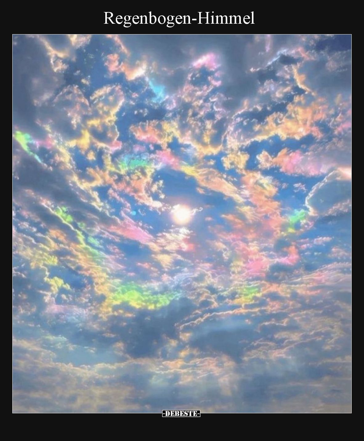 Regenbogen-Himmel