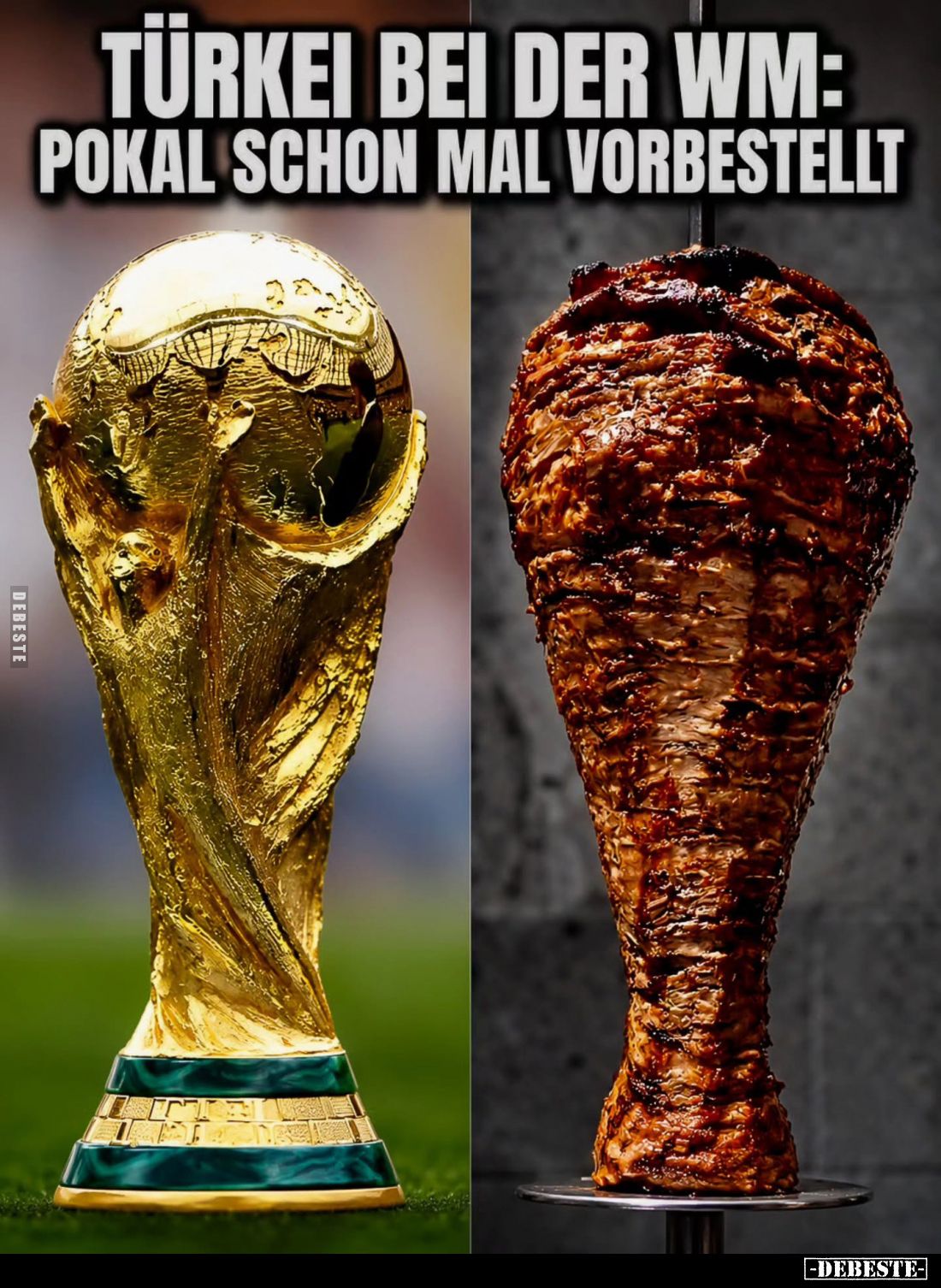 Türkei bei der WM: Pokal schon mal vorbestellt.