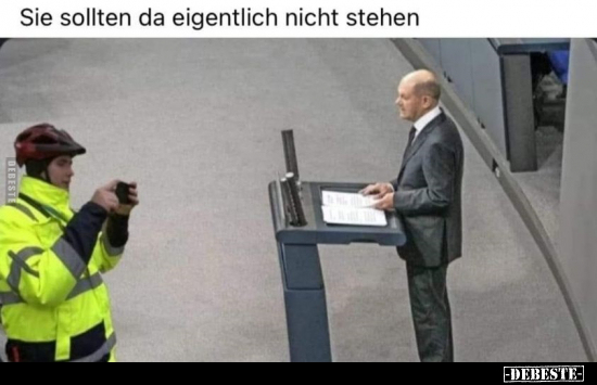 Sie sollten da eigentlich nicht stehen.