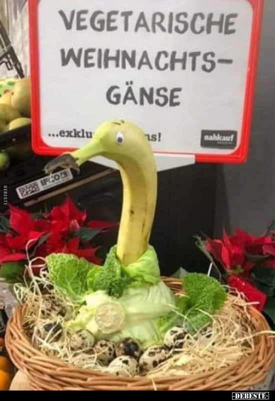 Vegetarische Weihnachtsgänse