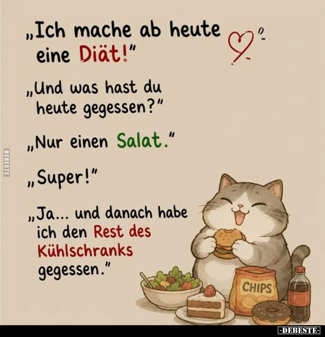 "Ich mache ab heute eine Diät!"... - Lustige Bilder | DEBESTE.de