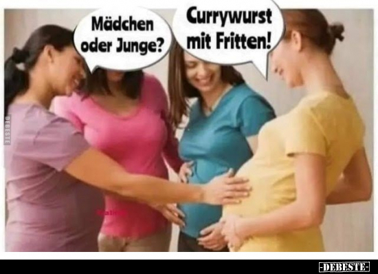 Mädchen, Junge, Currywurst