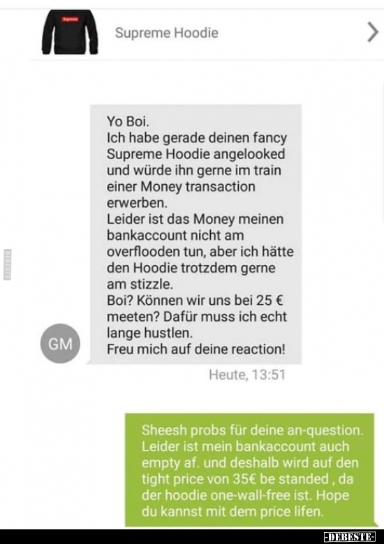 Supreme Hoodie.. - Lustige Bilder | DEBESTE.de